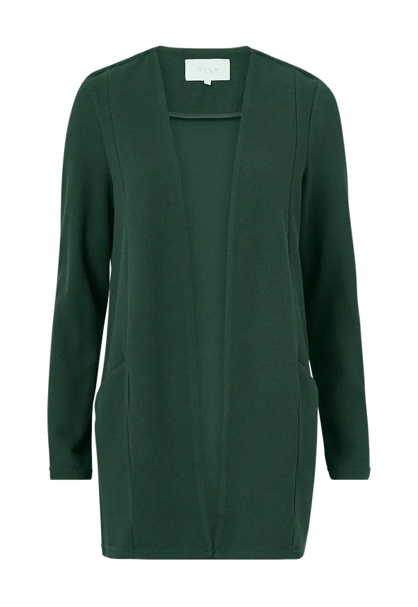 Vila - Cardigan viSavia L/S Coatigan - Grön