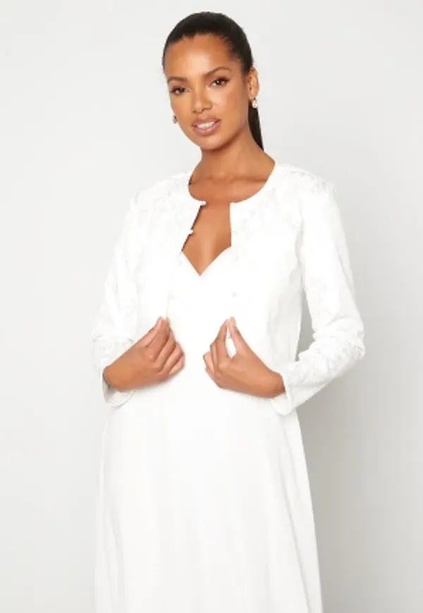 Bubbleroom Occasion Aleina  Lace Jacket White 36