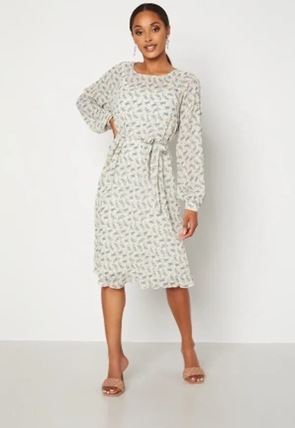 VILA Sussi L/S Midi Dress Captains Blue AOP Be 42