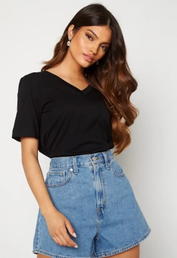 SELECTED FEMME Standard SS V-Neck Tee Black S