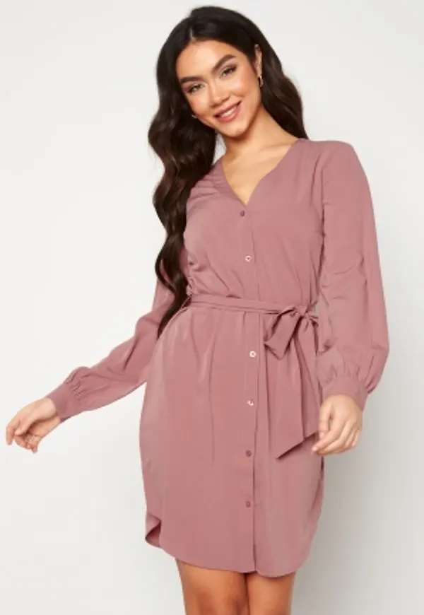 BUBBLEROOM Fenne shirt dress Dusty pink 38