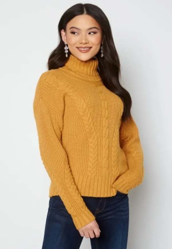 Object Collectors Item Greene L/S knit pullover Honey Mustard L