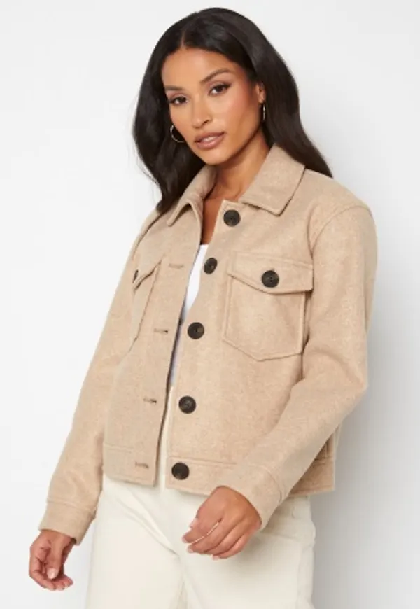 VERO MODA Fortuneally Short Jacket Tigers Eye Detail:Me S
