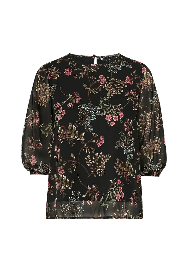 Vero Moda - Blus vmJulie 3/4 Top - Svart