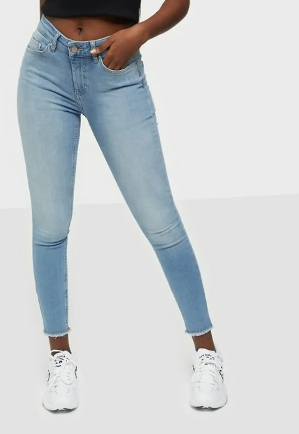 Only Onlblush Life Mid Sk Ak Raw REA1467 Skinny
