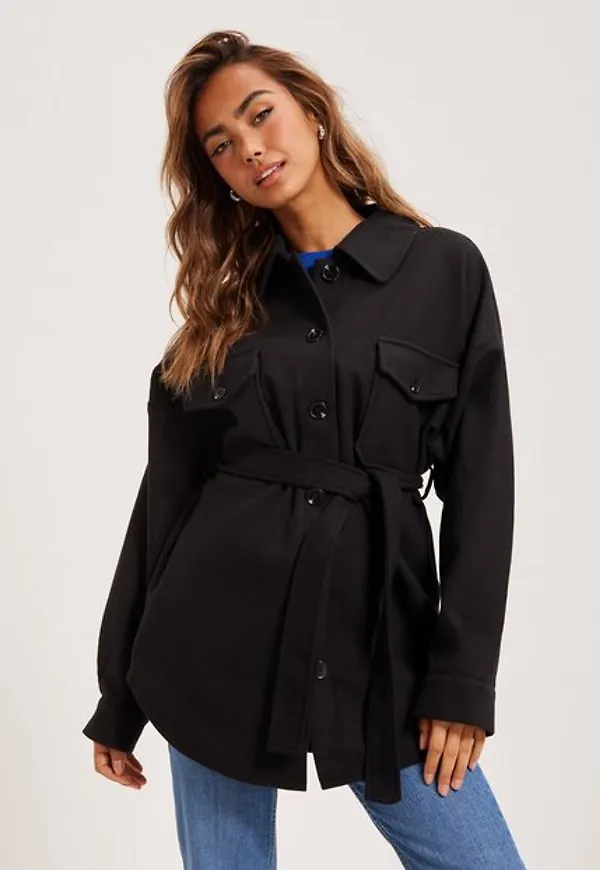 NLY Trend My Dearest Shacket Övriga Jackor Svart