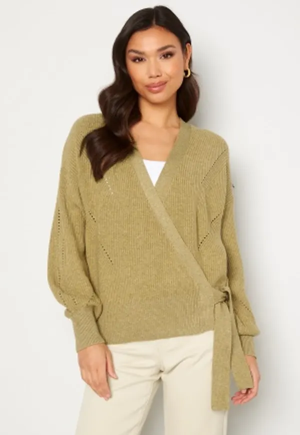 Object Collectors Item Kila L/S Knit Cardigan Dijon Detail:Melange L