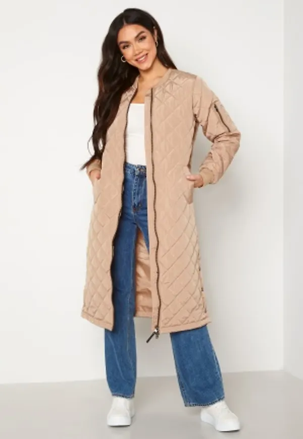 ONLY Jessica Long Quilted Coat Cuban Sand M