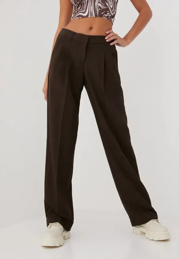 JJXX Jxmary Regular Pleated Mw Pant Noos Byxor Demitasse