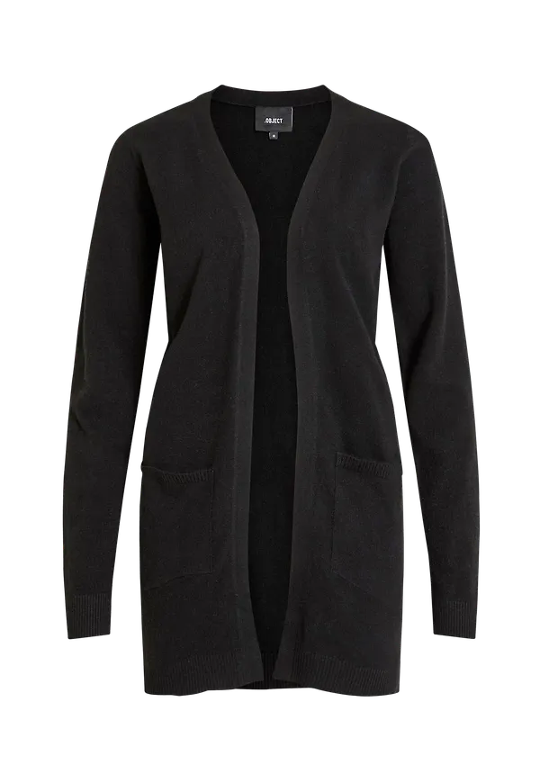 Object - Cardigan objThess L/S - Svart