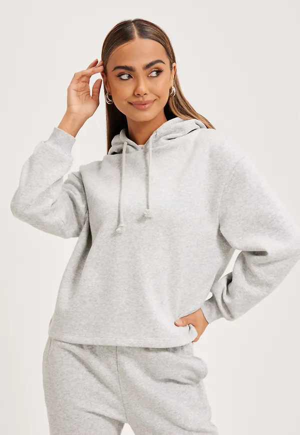 Pieces - Hoodies - Light Grey Melange - Pcchilli Ls Hoodie Noos Bc - Tröjor