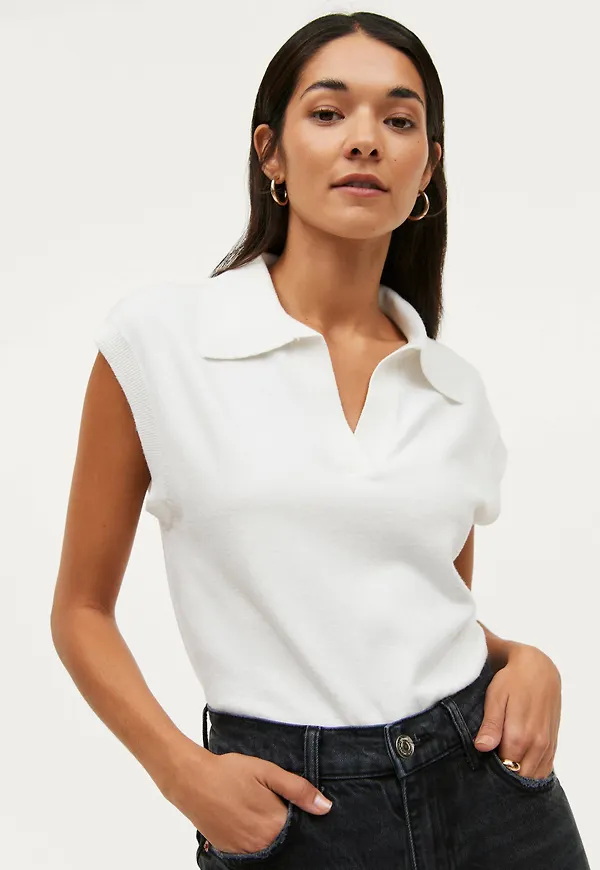 Gina Tricot - Väst Dora Knitted Vest - Natur