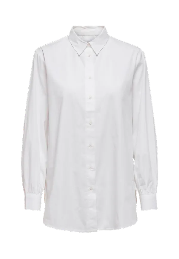 Only - Skjorta onlNora New L/S Shirt Wvn - Vit