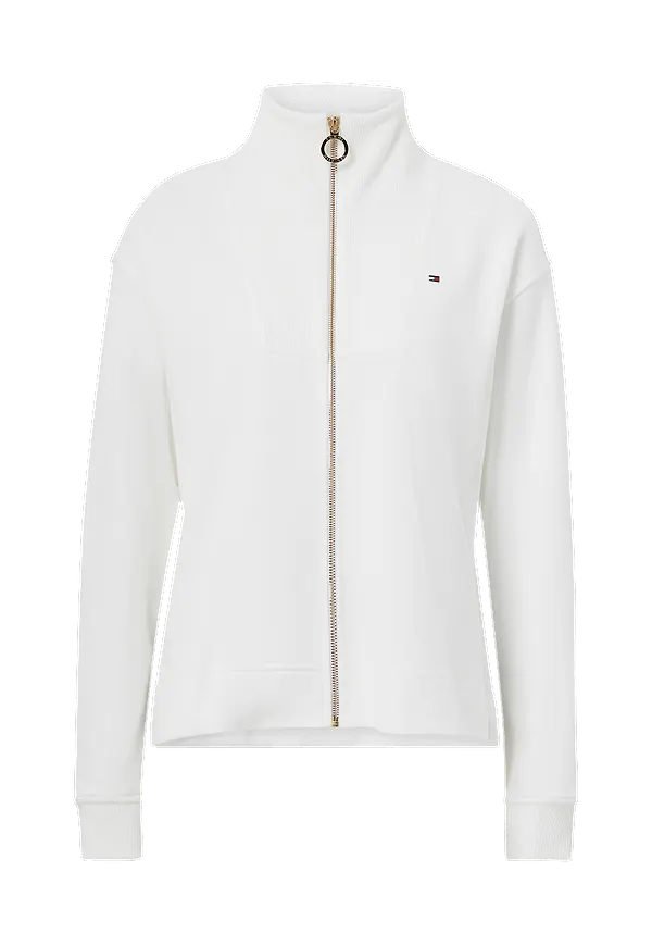 Tommy Hilfiger - Sweatshirt Relaxed Zip-through Sweatshirt - Vit