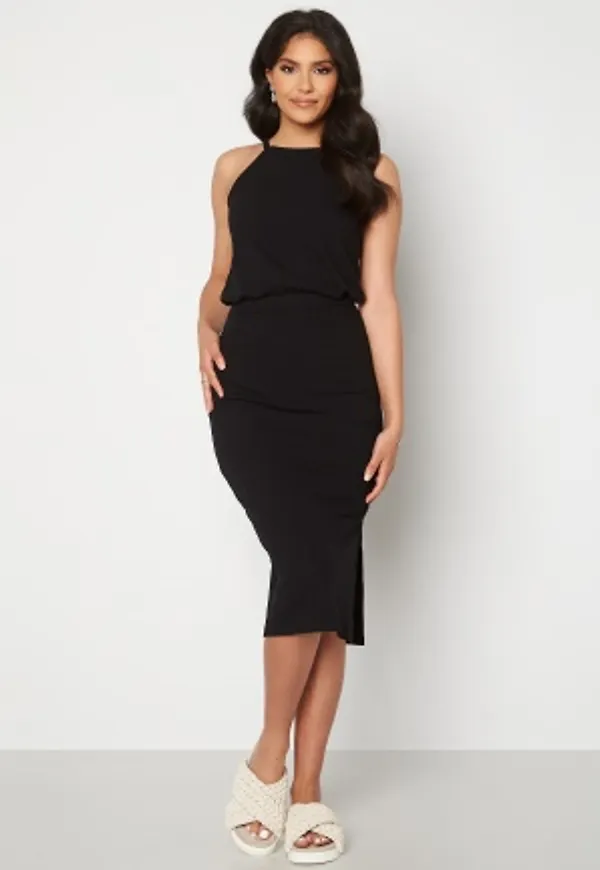 BUBBLEROOM Mary rib dress Black S