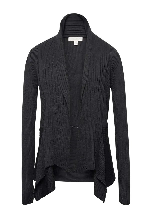 Esprit - Cardigan Noos Rib - Svart