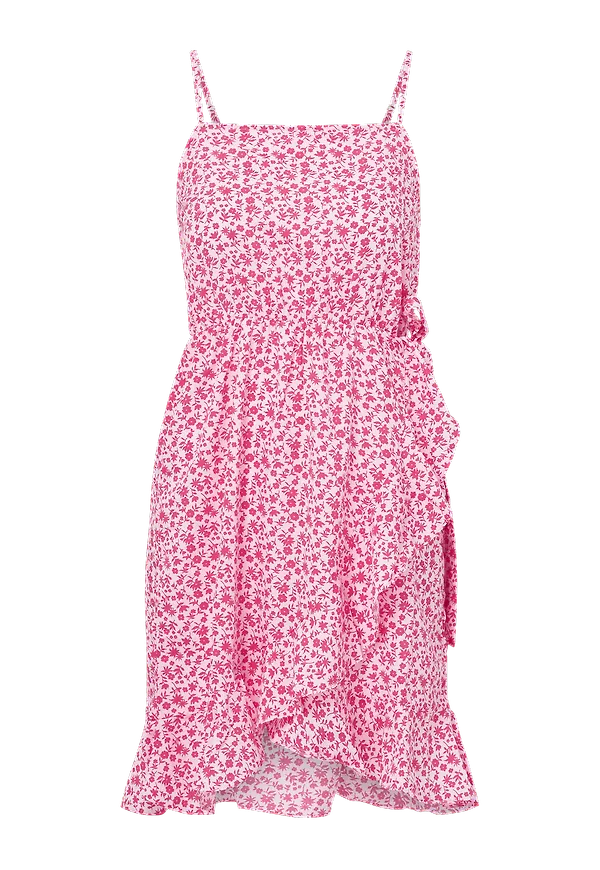 Vero Moda - Klänning vmHenna Singlet Frill Dress - Rosa