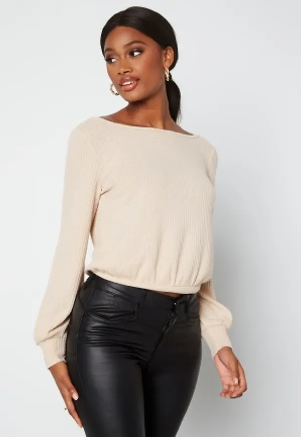Happy Holly Amaya lounge top Light beige 48/50