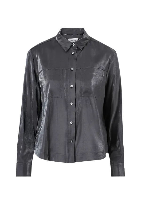 Calvin Klein - Skjorta Shine Pocket Shirt - Grå
