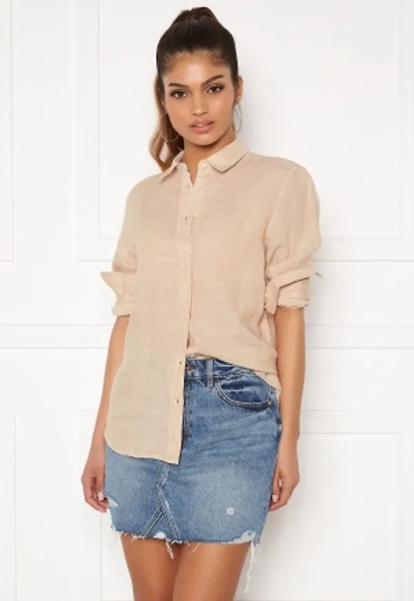 GANT The Linen Chambray Shirt 277 Dry Sand 42