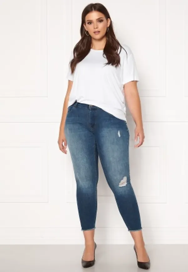 Only Carmakoma Willy Reg Skinny Ank Jeans MBD Medium Blue Denim 54