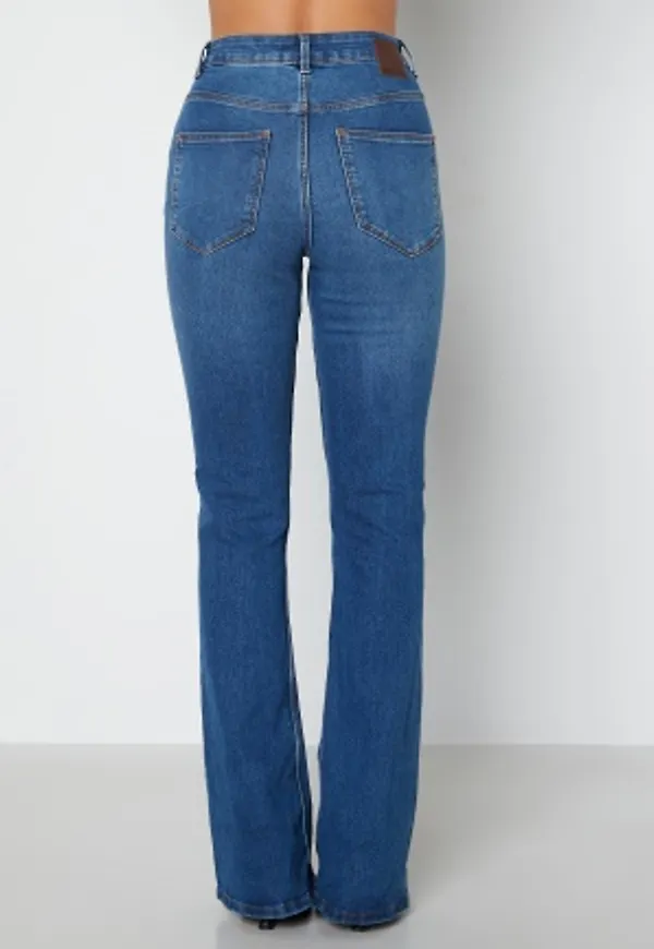 Pieces Peggy Flared HW Jeans Medium Blue Denim XL
