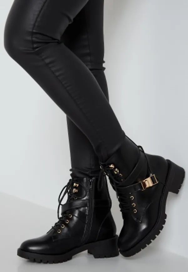 Bianco Delyn Buckle Boot 100 Black 39