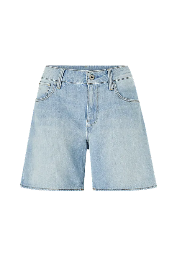 G-Star - Jeansshorts 3301 High Boyfriend Short Wmn - Blå