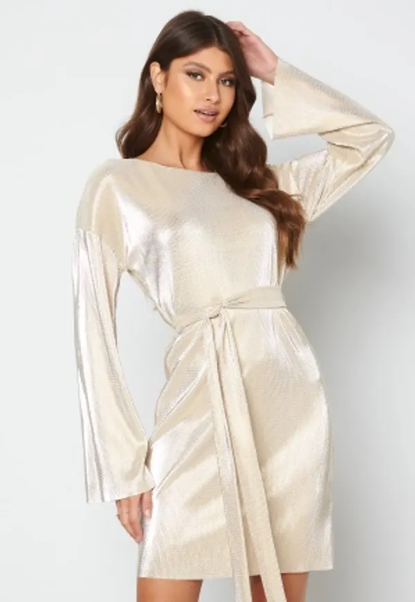 BUBBLEROOM Ilma sparkling dress Champagne / Gold XL