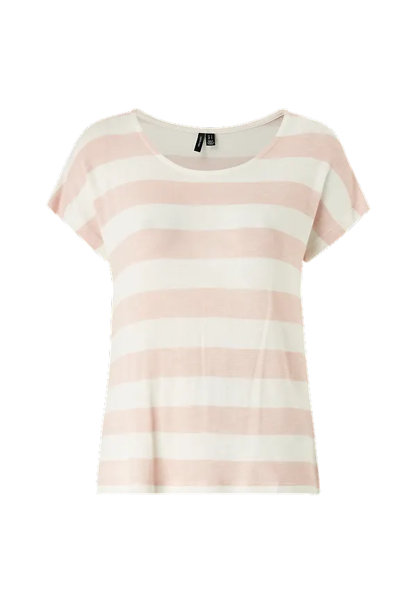 Vero Moda - Topp vmWide Stripe S/L - Rosa