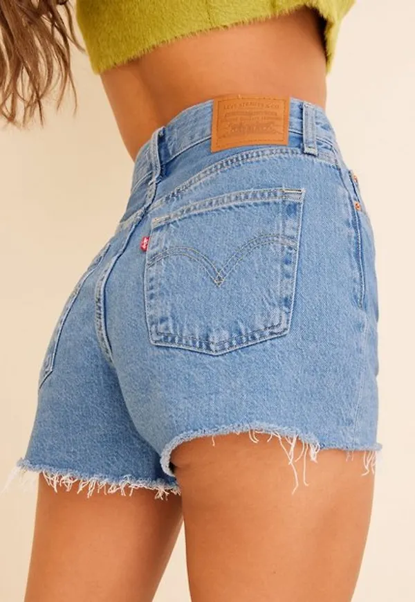 Levi's Ribcage Short Bernal Mid Stone Jeansshorts