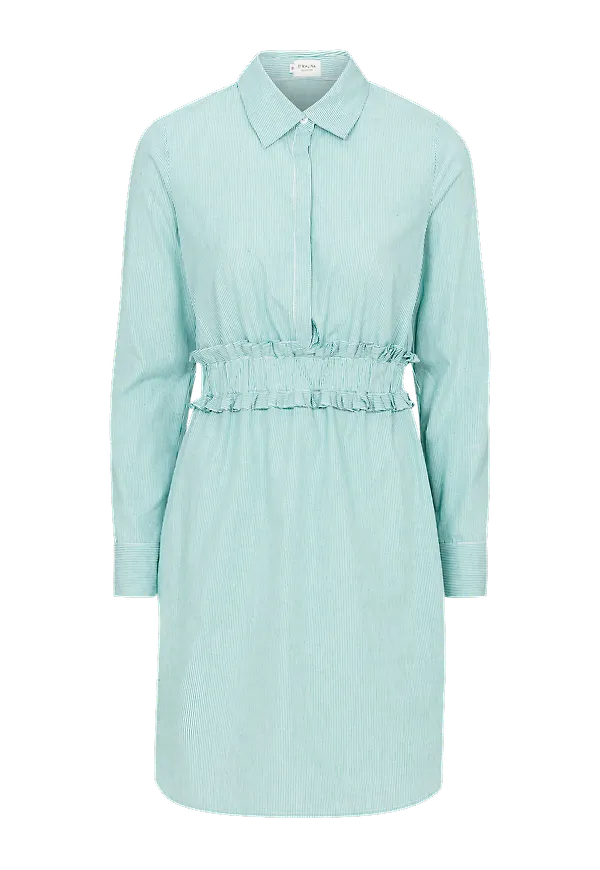 By Malina - Skjortklänning Saana Shirt Dress - Grön