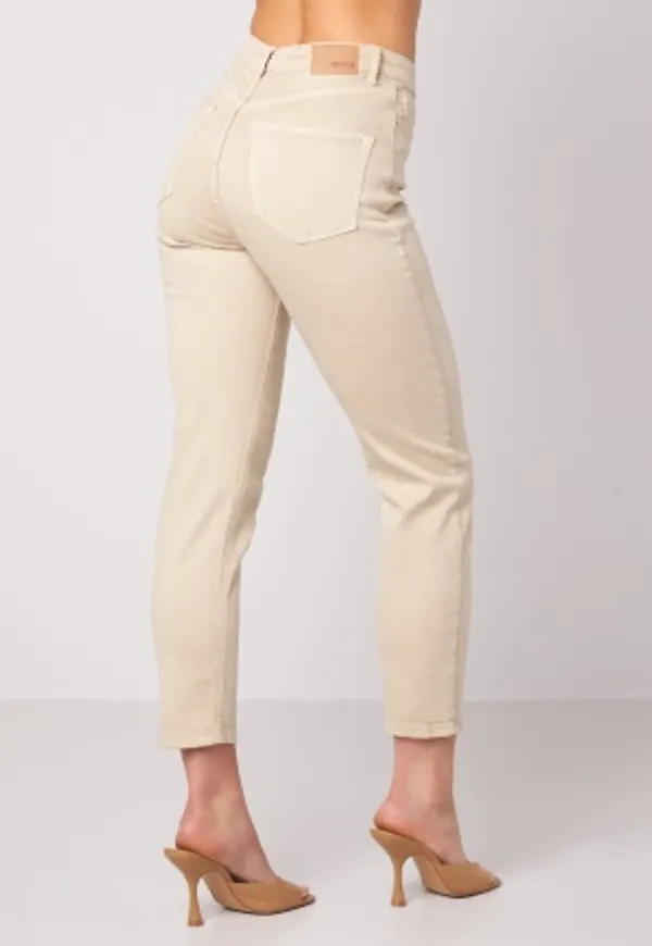 BUBBLEROOM Lana high waist jeans Beige 40