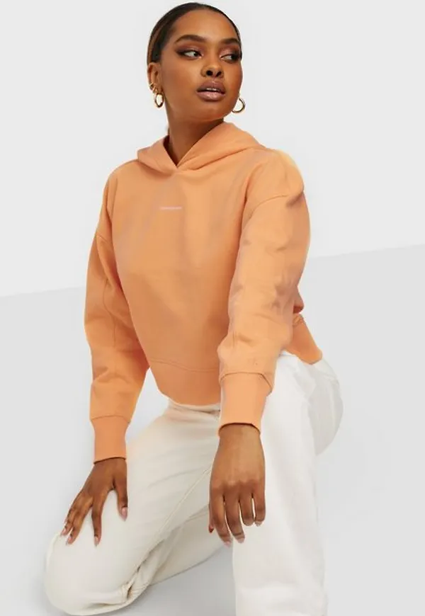 Calvin Klein Jeans Micro Branding Hoodie Hoodies Orange