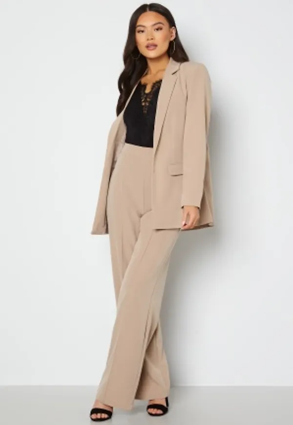 Pieces Bossy LS Loose Blazer Silver Mink L