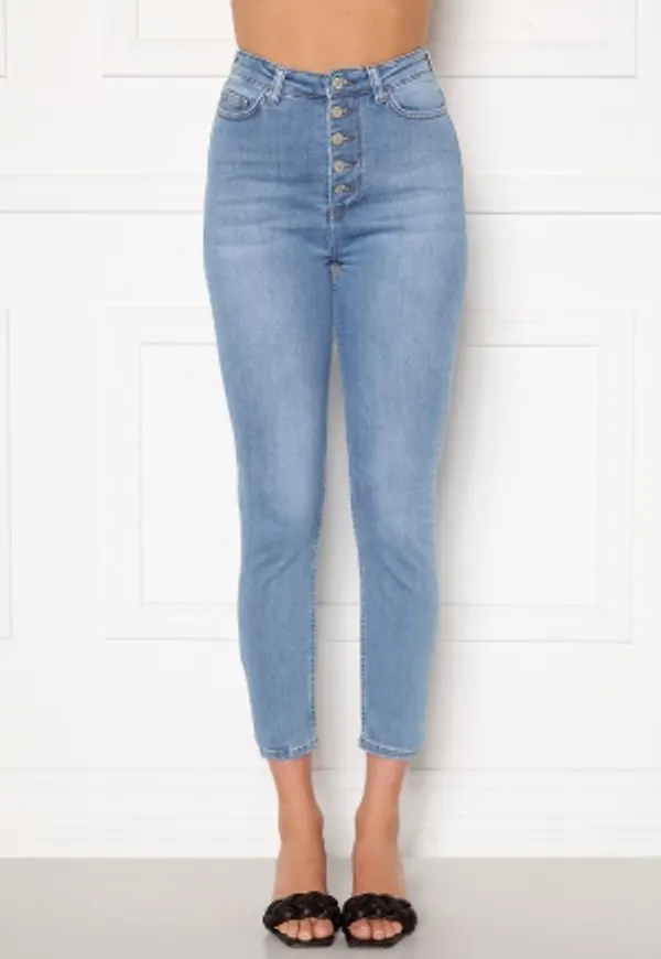 Trendyol Buttoned Front Jeans Mavi/Blue 36