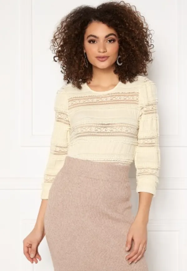 ONLY Felina Life 3/4 Top Cloud Dancer XS