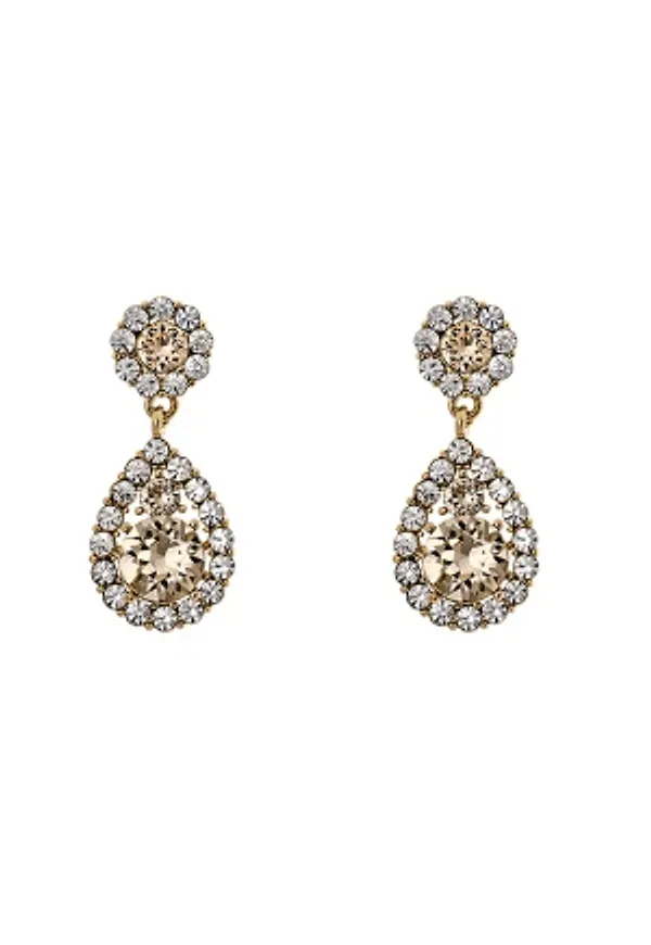 LILY AND ROSE Petite Sofia Earring Light Silk/Gold One size