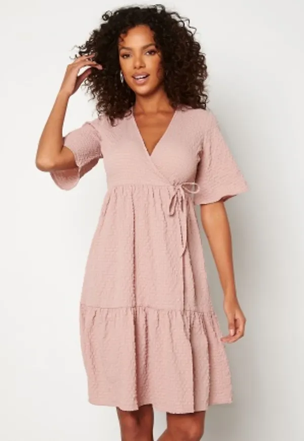Happy Holly Ruth wrap dress Dusty pink 36/38
