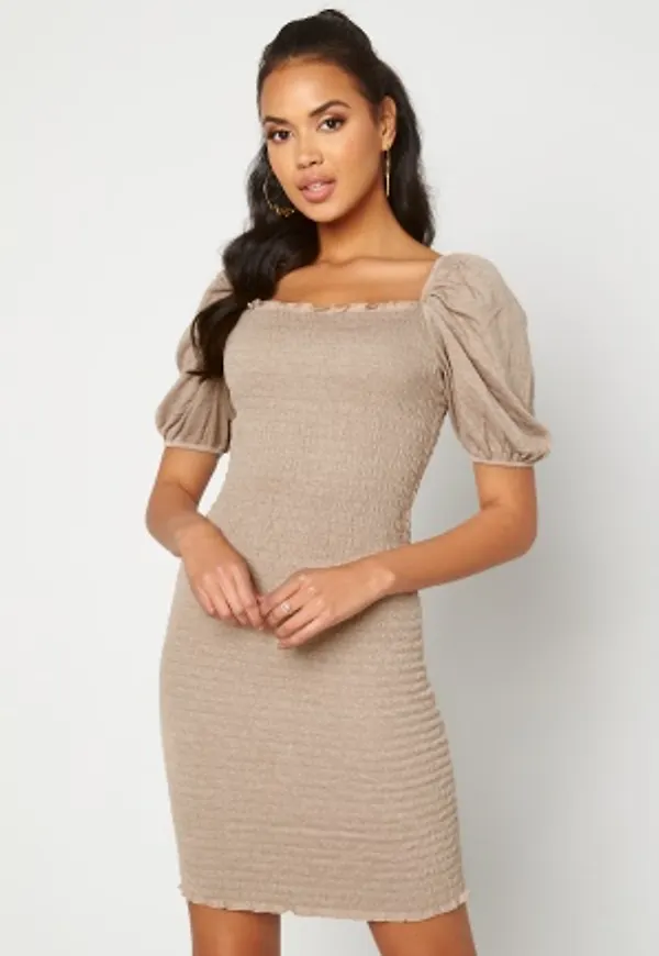 ONLY Nalena 2/4 Puff Smock Dress Almondine L