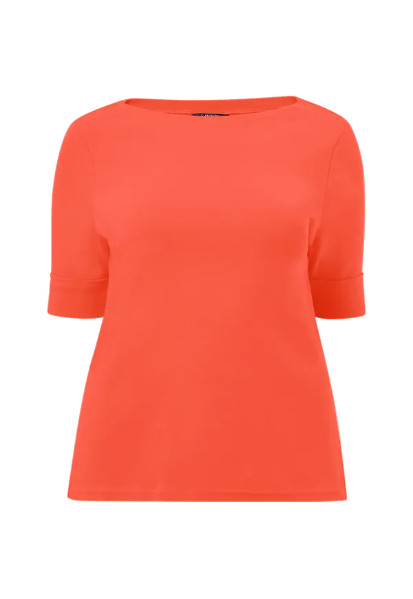 Lauren Ralph Lauren Curve - Topp Elb Slv Bt Nk Top - Orange
