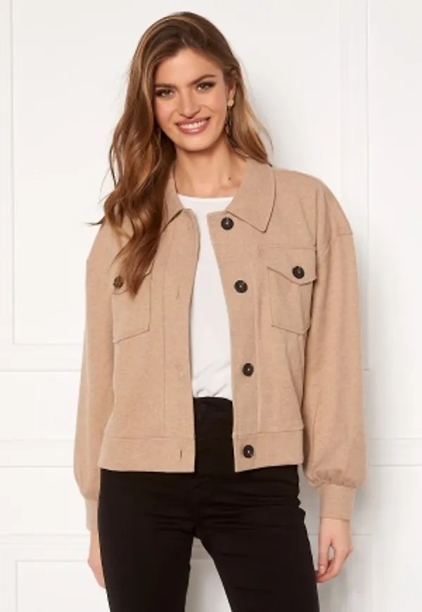 VERO MODA Asha L/S Overshirt Jacket Silver Mink XL
