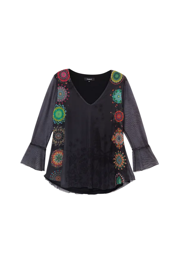 Desigual - Topp Ts_Brulé - Svart