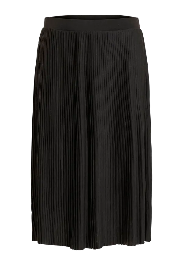 Vila - Kjol viPliss Midi Skirt - Svart