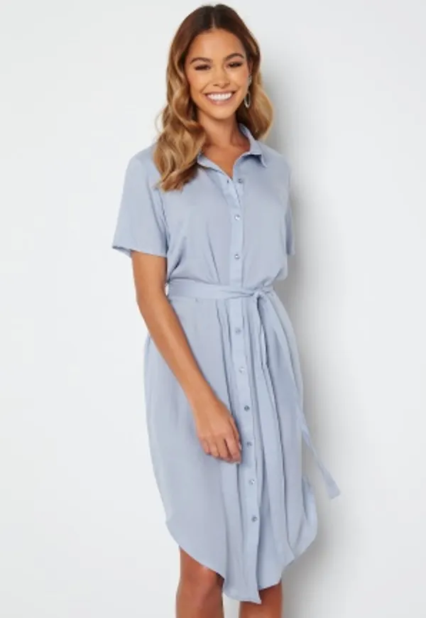 Pieces Voluma SS Shirt Dress Kentucky Blue XS