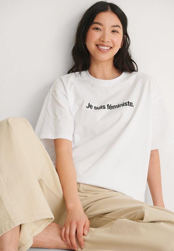 NA-KD Trend Je Suis Feminist T-Shirt - White