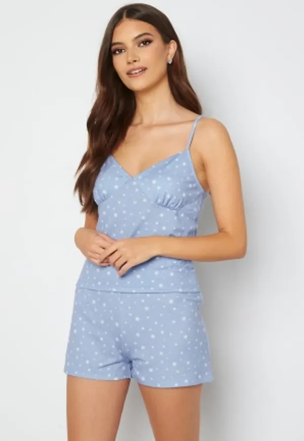 BUBBLEROOM Iggy christmas pyjama set Dusty blue / Patterned M