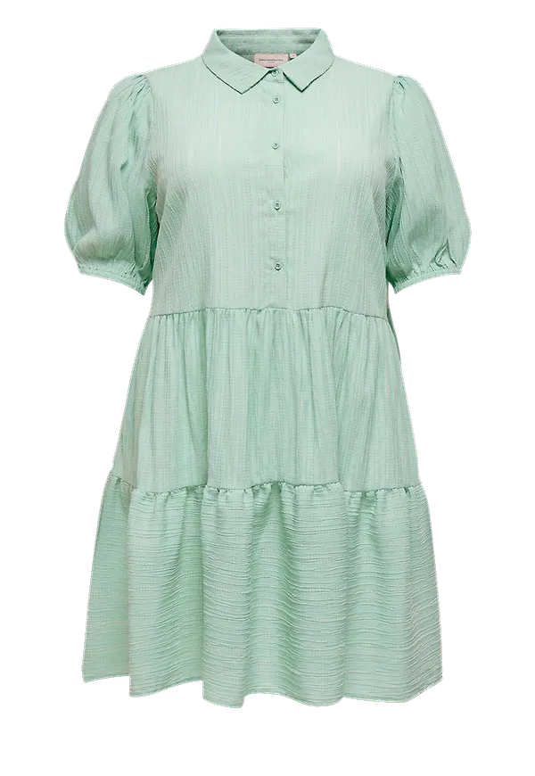 Only Carmakoma - Klänning carSanni 2/4 Knee Dress - Grön