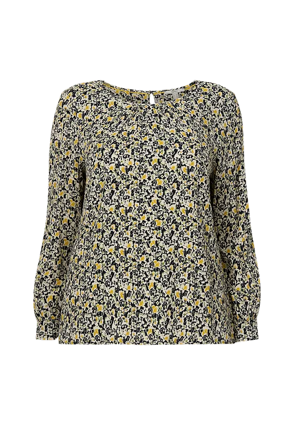 Esprit - Blus Cs Cve F Aop Bl - Svart