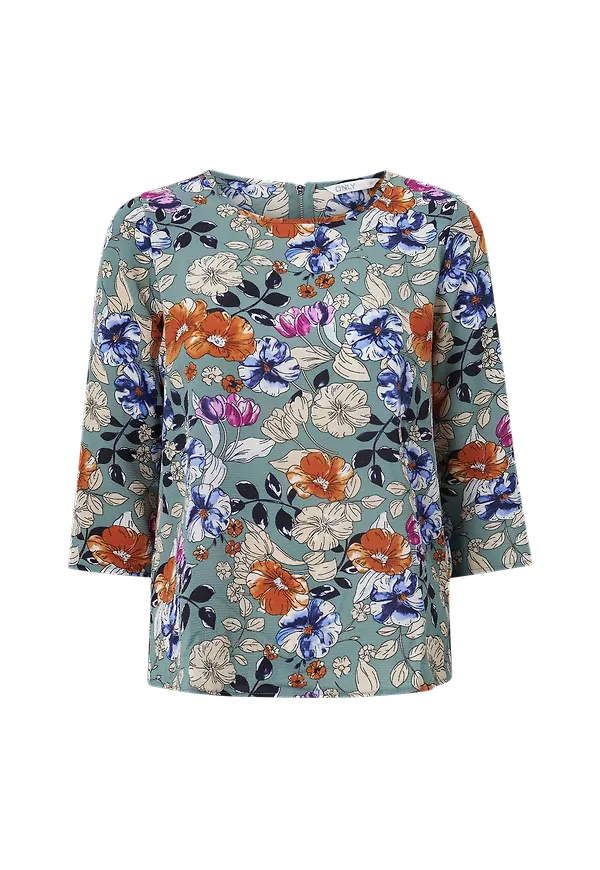 Only - Topp onlNova Lux 3/4 Sleeve Top - Grön